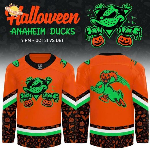 Limited Edition Anaheim Ducks 2025 Halloween Night Jersey