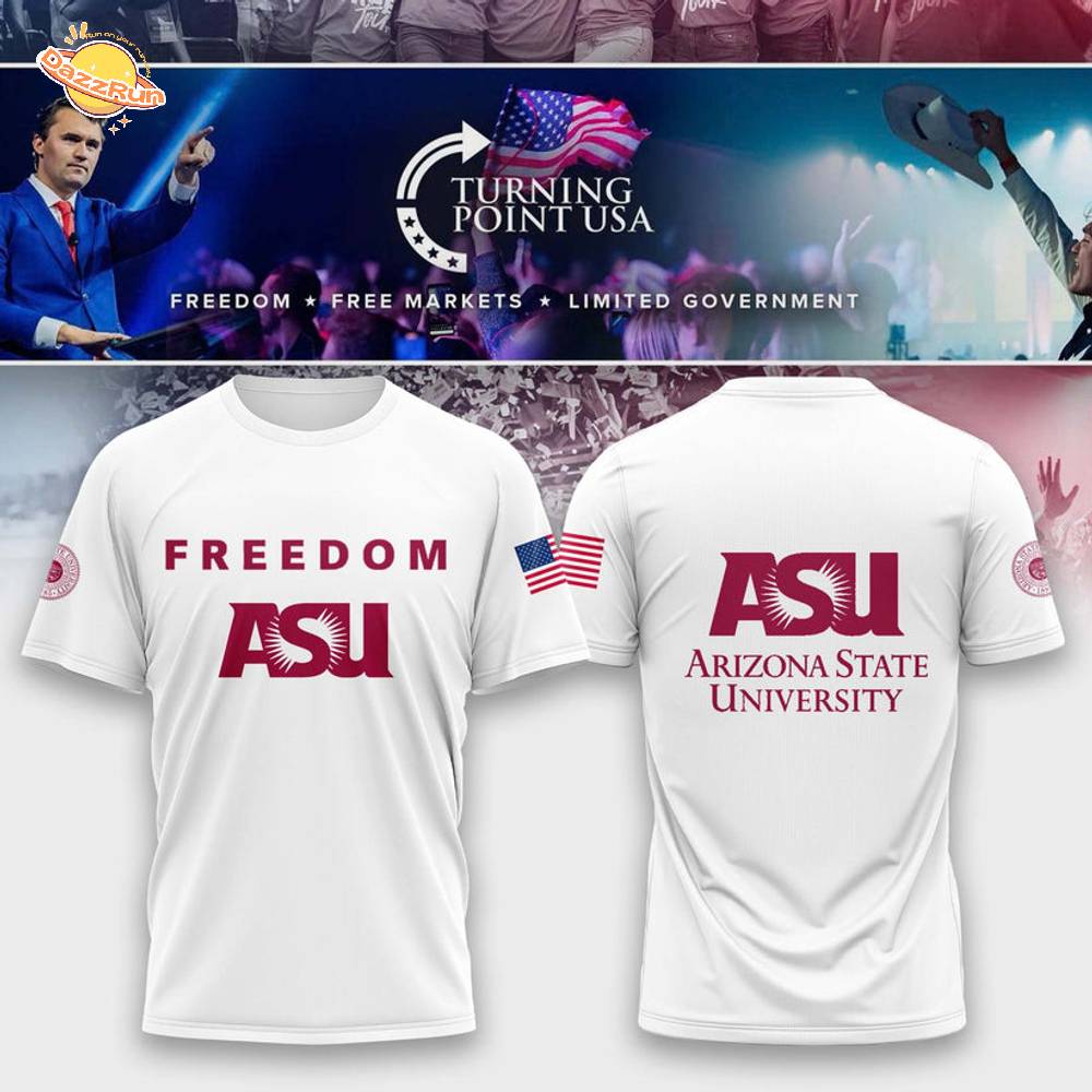Limited Edition Arizona State University x Turning Point USA W T-Shirt Limited Edition Arizona State University x Turning Point USA W T-Shirt