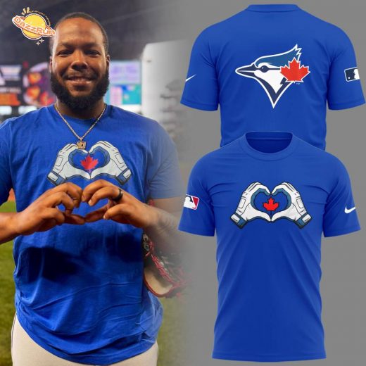 Limited Edition Blue Jays Baseball Vladdy George’s signature hand heart TShirt