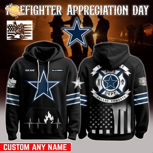 Limited Edition Dallas Cowboys x Firefighter Appreciation Honor Hoodie-3D Unisex Hoodie
