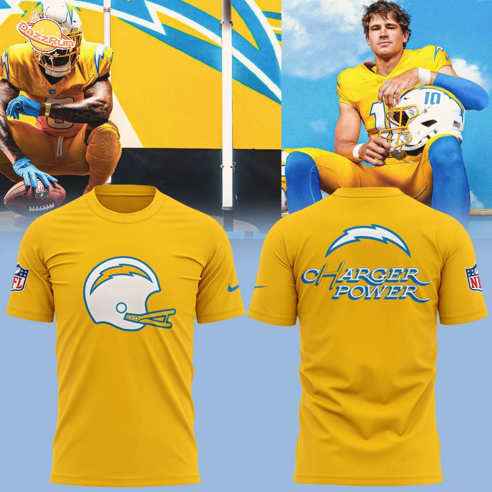 Limited Edition Los Angeles Chargers Charger Power Tshirt 2025 Limited Edition Los Angeles Chargers Charger Power Tshirt 2025