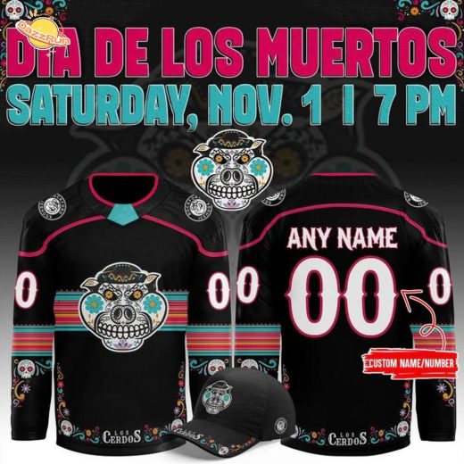 Limited Editions Rockford IceHogs x 2025 Dia de Los Muertos Jersey