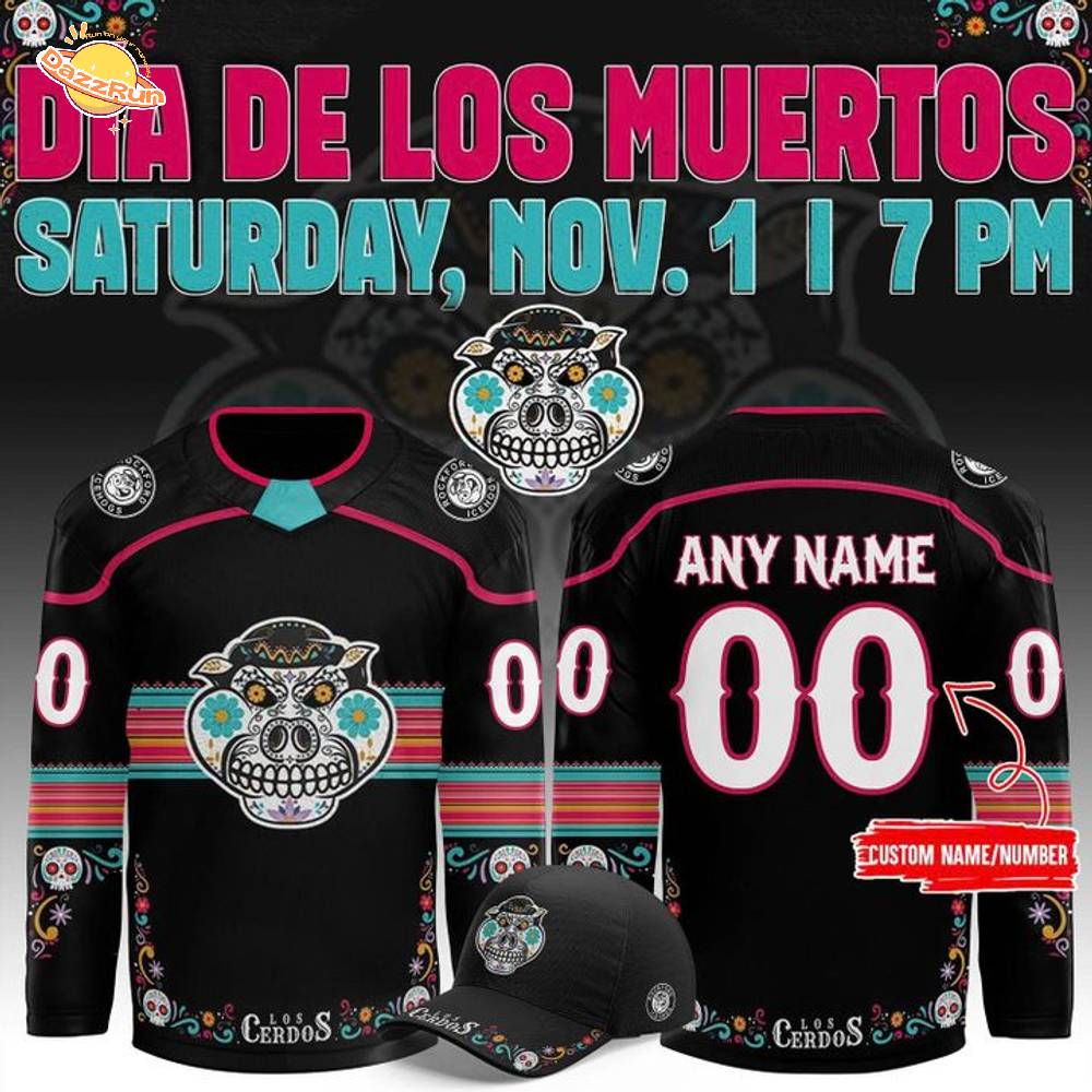 Limited Editions Rockford IceHogs x 2025 Dia de Los Muertos Jersey Limited Editions Rockford IceHogs x 2025 Dia de Los Muertos Jersey