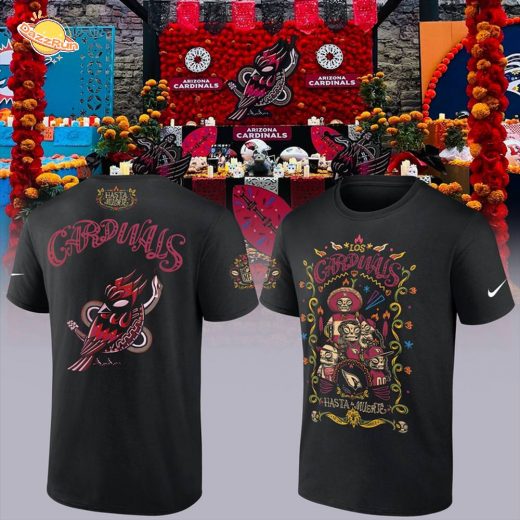 Men’s Arizona Cardinals Black Hasta La Muerte Graphic T-Shirt