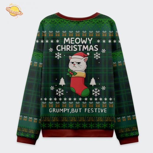 Meowy & Grumpy Festive Christmas Ugly Sweat