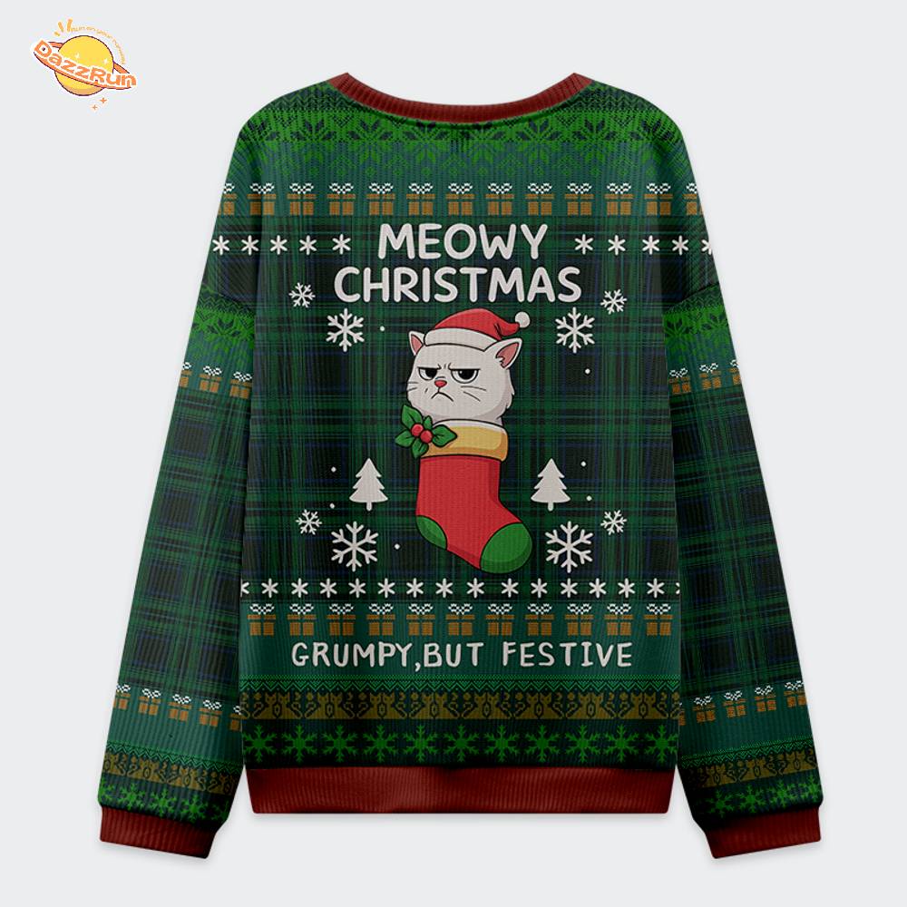 Meowy & Grumpy Festive Christmas Ugly Sweat Meowy & Grumpy Festive Christmas Ugly Sweat
