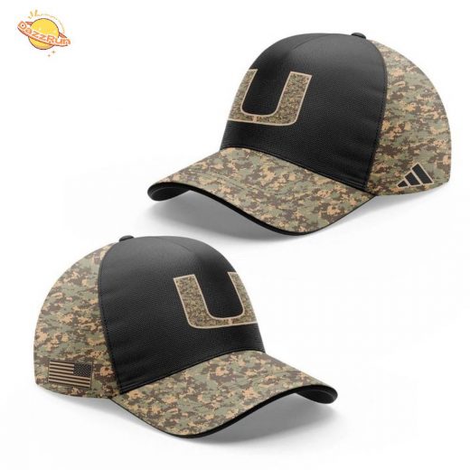 Miami Hurricanes Camo 2025 Military Appreciation Night Hoodie