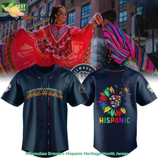 Milwaukee Brewers Hispanic Heritage Month Jersey-3D Baseball Jersey