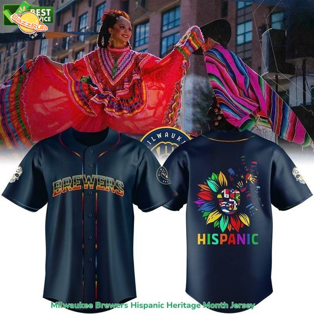 Milwaukee Brewers Hispanic Heritage Month Jersey-3D Baseball Jersey Milwaukee Brewers Hispanic Heritage Month Jersey-3D Baseball Jersey