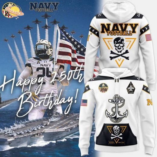 Navy Football – Navy 250th Birthday Celebration Night 2025 Hoodie