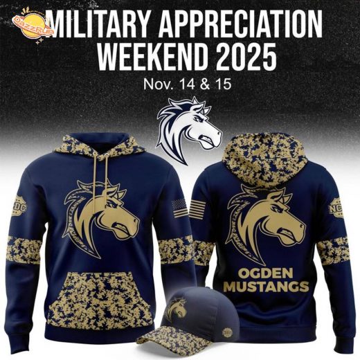 Ogden Mustangs ” Military Night ” Hoodie 2025 Ogden Mustangs ” Military Night ” Hoodie 2025