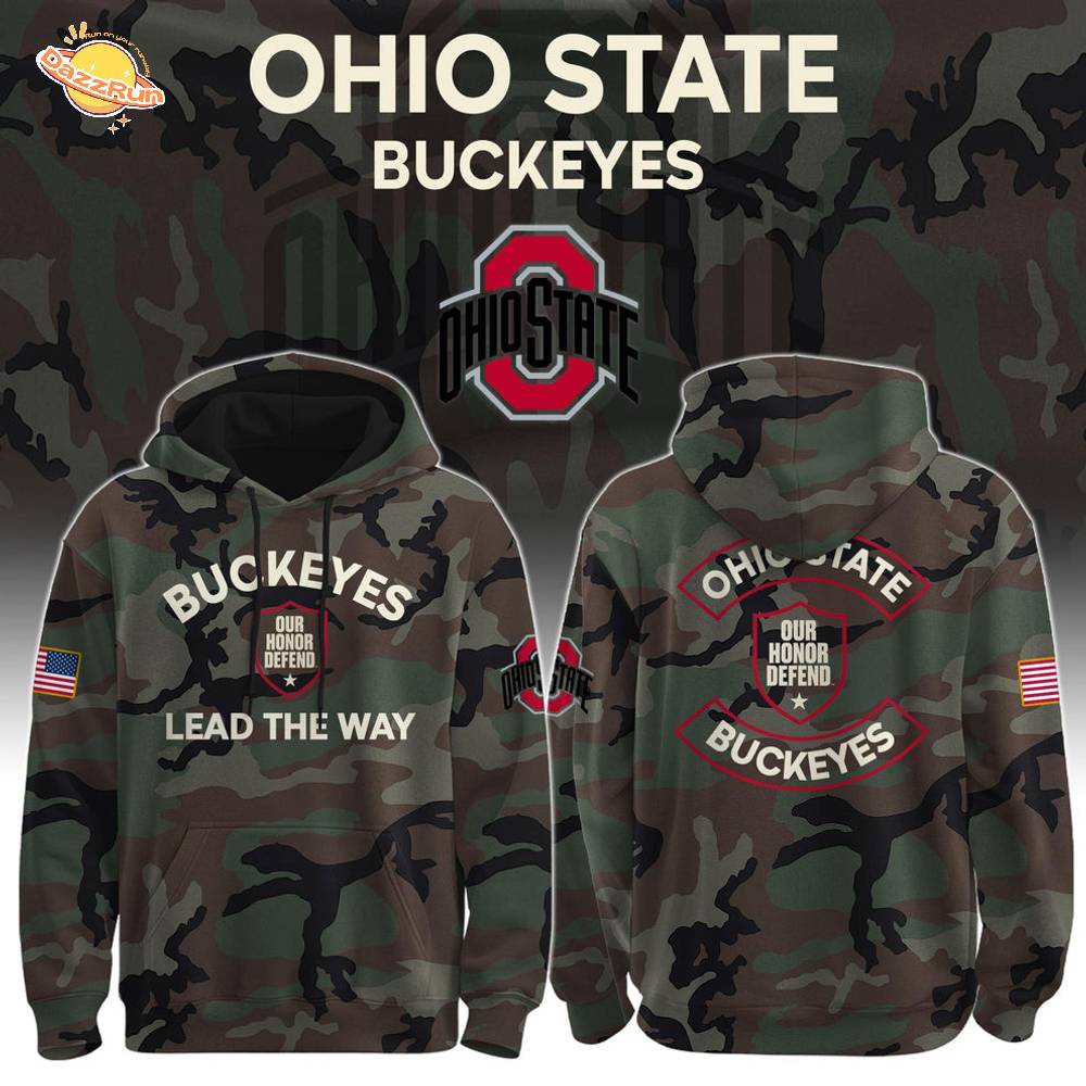 Ohio State Buckeyes “Lead The Way” Camo Hoodie – Limited Edition Ohio State Buckeyes “Lead The Way” Camo Hoodie – Limited Edition