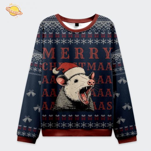 Opossum Holiday Cheer Christmas Ugly Sweat