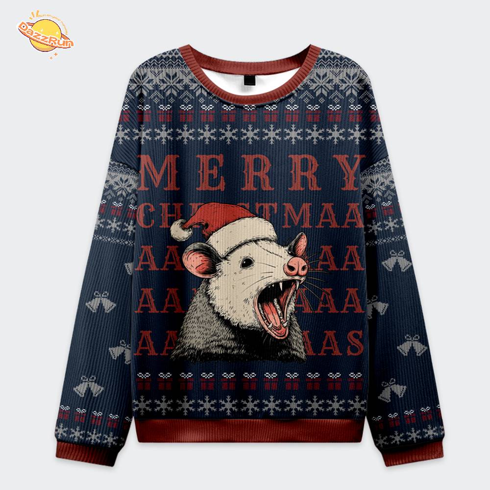 Opossum Holiday Cheer Christmas Ugly Sweat Opossum Holiday Cheer Christmas Ugly Sweat