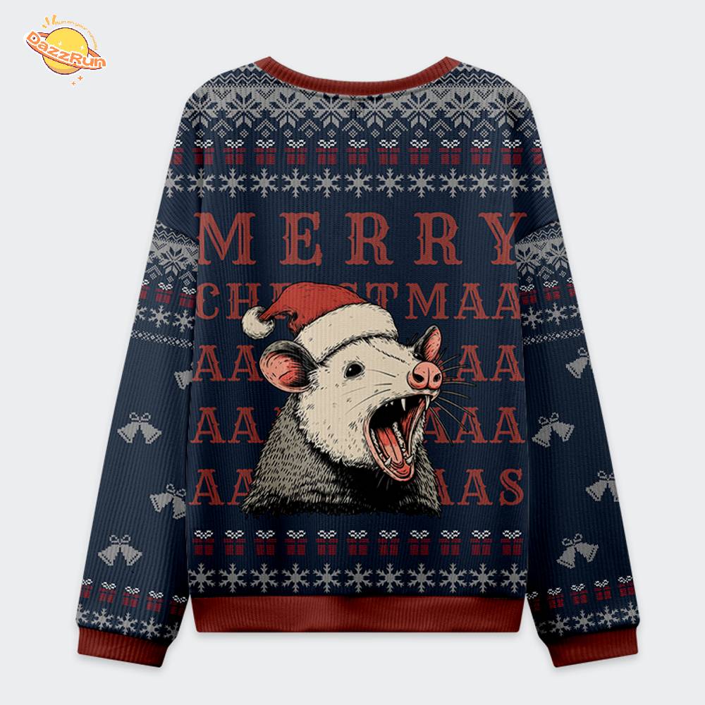 Opossum Holiday Cheer Christmas Ugly Sweat Opossum Holiday Cheer Christmas Ugly Sweat