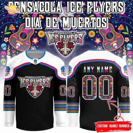 Pensacola Ice Flyers “November 1 at our Day of the Dead Night” Hockey Jersey