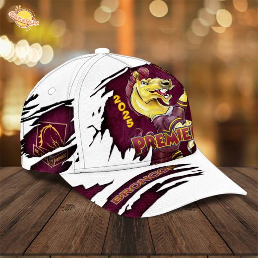 Personalized Brisbane Broncos 2025 Premiership Classic Cap