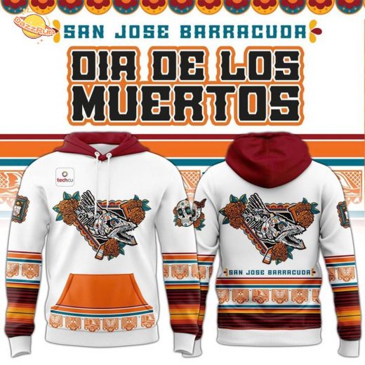 SJ Barracuda Dia de los Muertos Tigres Del Mar Hoodie 2025 SJ Barracuda Dia de los Muertos Tigres Del Mar Hoodie 2025