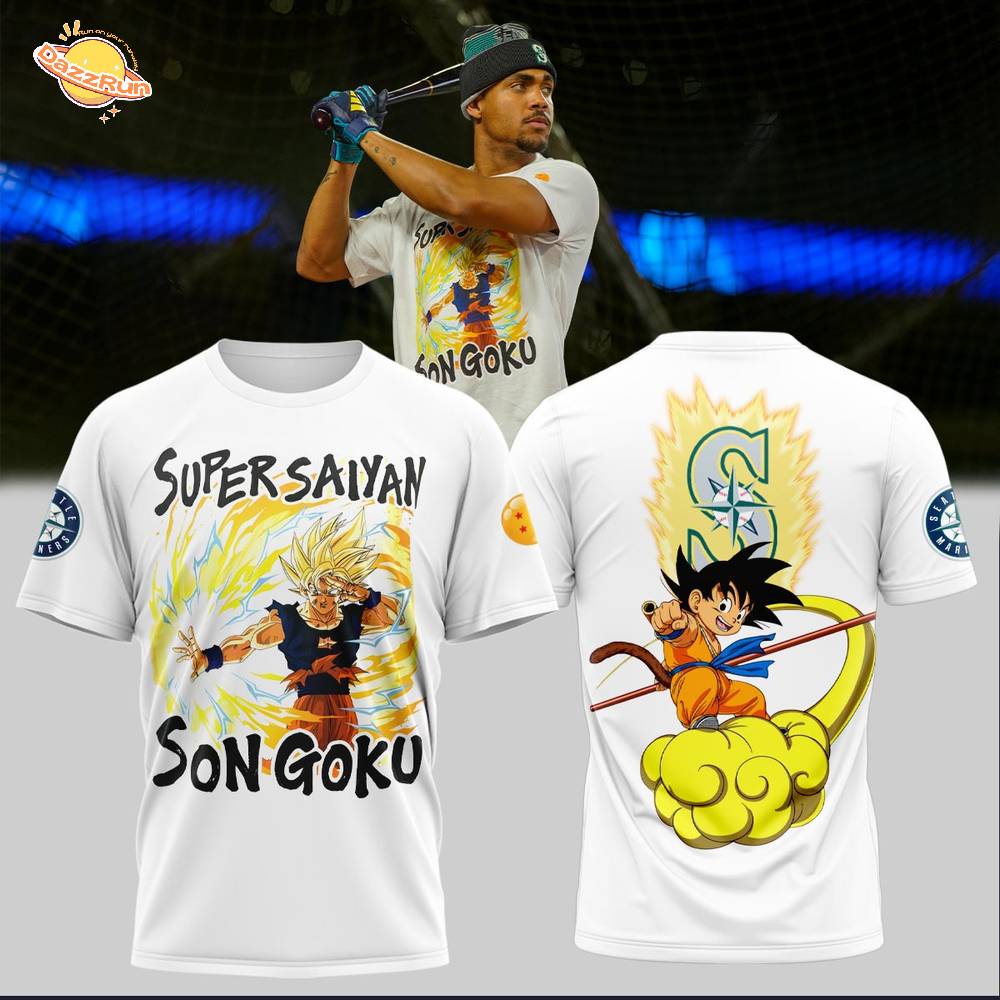 Seattle Mariners Julio Rodríguez Son Goku TShirt Seattle Mariners Julio Rodríguez Son Goku TShirt