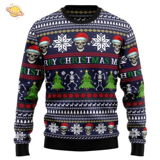 Skull Christmas Ugly Christmas Sweater Skull Christmas Ugly Christmas Sweater