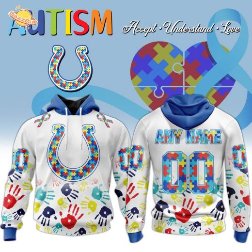 Special Edition Indianapolis Colts x Autism Awareness Premium-3D Unisex Hoodie Special Edition Indianapolis Colts x Autism Awareness Premium-3D Unisex Hoodie