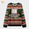 Funny Cat Mom And Dad Christmas Ugly Sweat