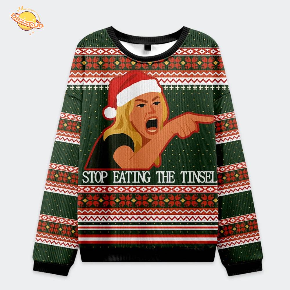 Stop Eating The Tinsel Cat Couple Christmas Ugly Sweat V2 Stop Eating The Tinsel Cat Couple Christmas Ugly Sweat V2
