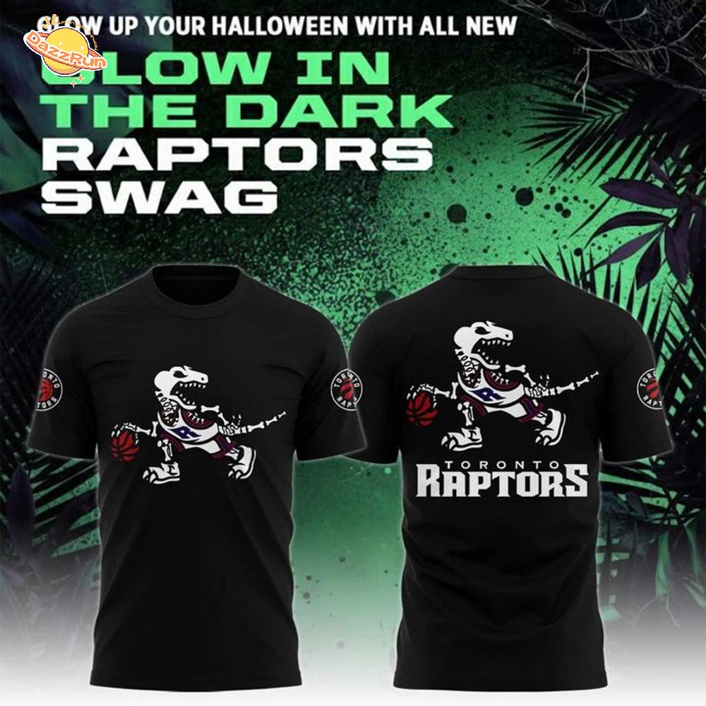 Toronto Raptors Glow Up Halloween T-Shirt Toronto Raptors Glow Up Halloween T-Shirt
