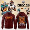 Washington Commanders Black 2025 NFL Madrid Game Black Hoodie