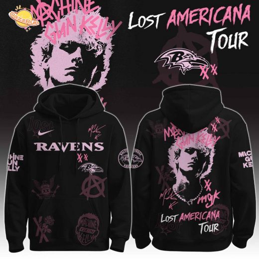 BAL Ravens x MGK ” The Lost Americana Tour ” Hoodie Limited Edition