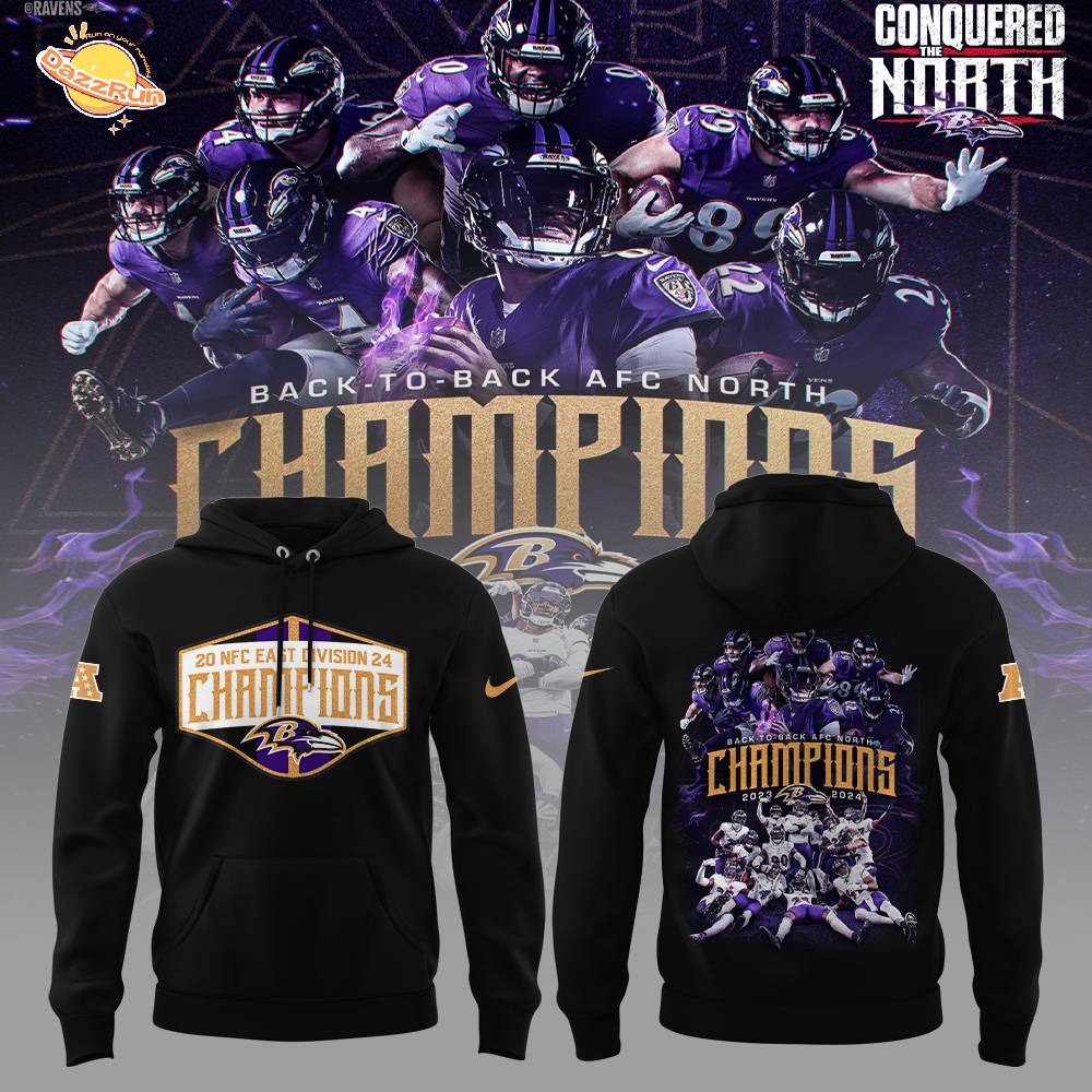 Baltimore Ravens NFL Nike Limited AFC North Champions 2024 Black Hoodie Baltimore Ravens NFL Nike Limited AFC North Champions 2024 Black Hoodie