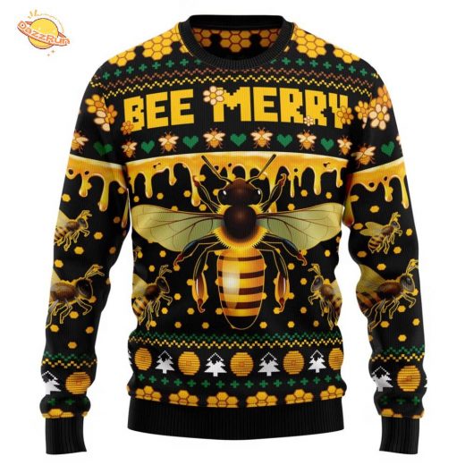 Bee Merry Ugly Christmas Sweater