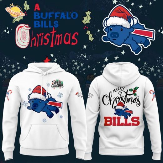 Buffalo Bills Merry Christmas 2025 White Limited Hoodie