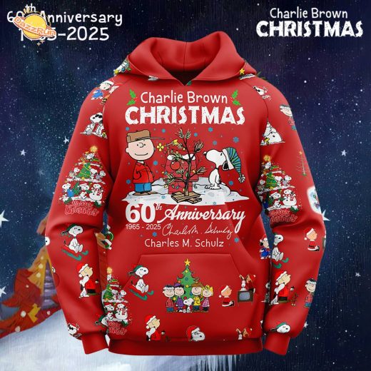 Charlie Brown Christmas -60th Anniversary (1965-2025)-3D Unisex Hoodie