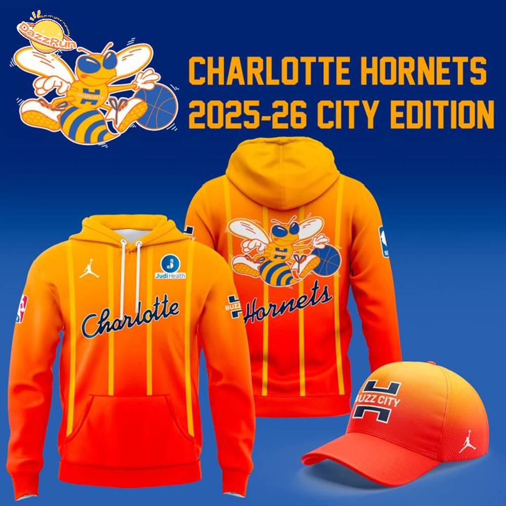 Charlotte Hornets 2025-26 City Edition Hoodie Charlotte Hornets 2025-26 City Edition Hoodie