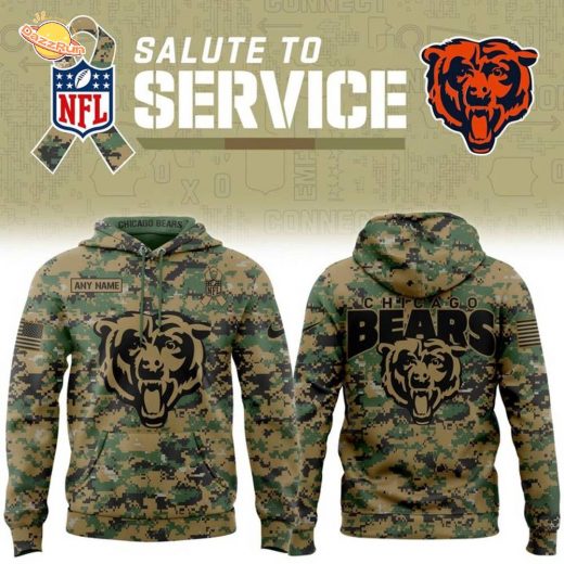 Chicago Bears ” Salute to Service ” 2025 Special Hoodie(Custom)