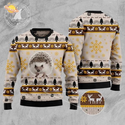 Cute Hedgehog Ugly Christmas Sweater