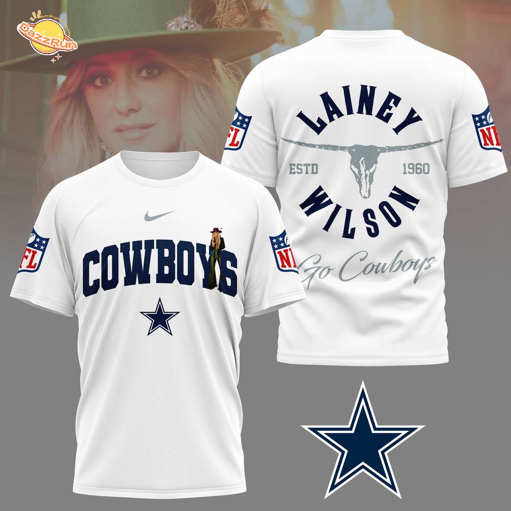 Dallas Cowboys | Premium NFL Lainey Wilson Fan 3D Shirt Dallas Cowboys | Premium NFL Lainey Wilson Fan 3D Shirt