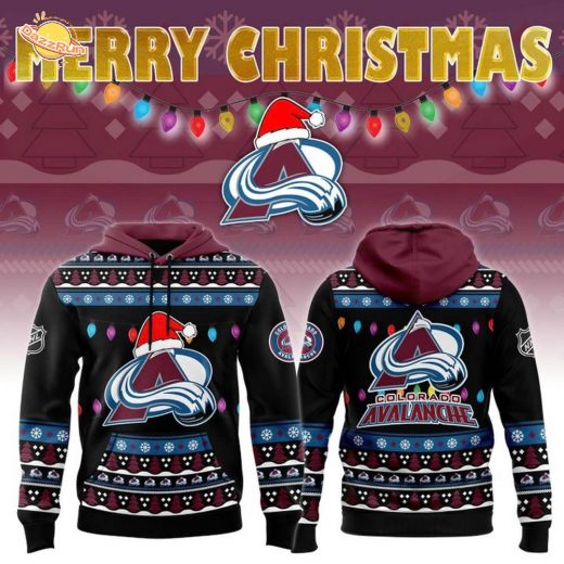 Colorado Avalanche 2025 Merry Christmas Hoodie
