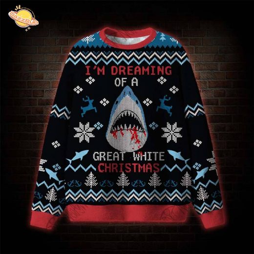 I’m Dreaming Great White Christmas Ugly Sweats