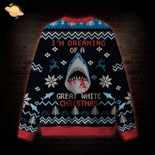 I’m Dreaming Great White Christmas Ugly Sweats