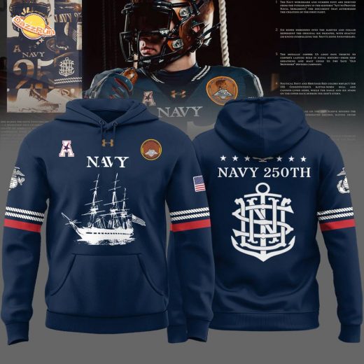 Navy Midshipmen 250th Anniversary Uniform Special Edition Hoodie