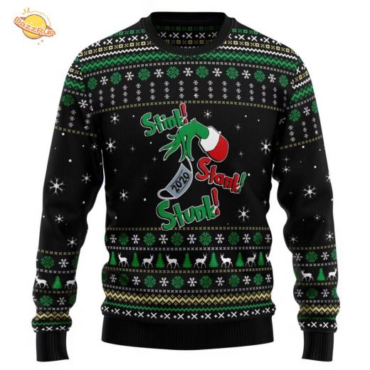 Stink Stank Stunk Grinch Ugly Christmas Sweater