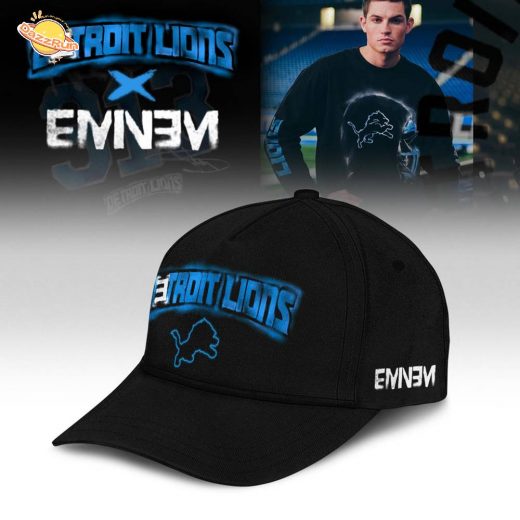 Eminem x Detroit Lions “Thanksgiving Halftime Show” Limited Edition Blue Hoodie