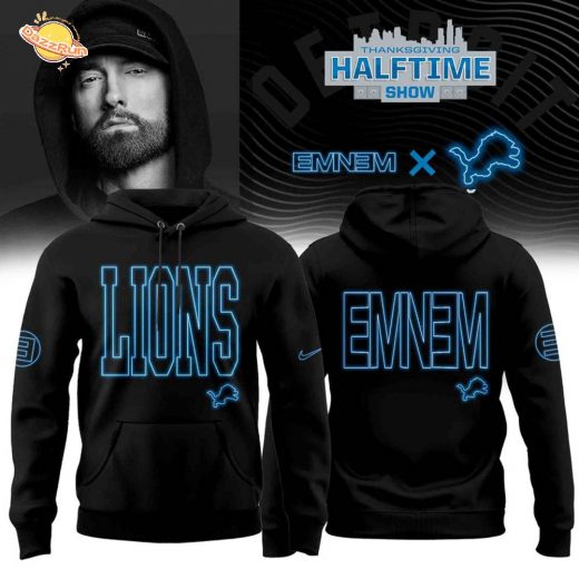 Eminem x Detroit Lions “Thanksgiving Halftime Show” Limited Edition Hoodie Eminem x Detroit Lions “Thanksgiving Halftime Show” Limited Edition Hoodie