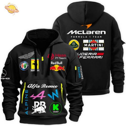 F1 Team Legends Exclusive FanGear Hoodie Half Zipper