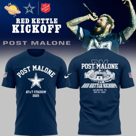 Limited Edition COW Football P.Malone Red Kettle Kickoff 25 navy TShirt
