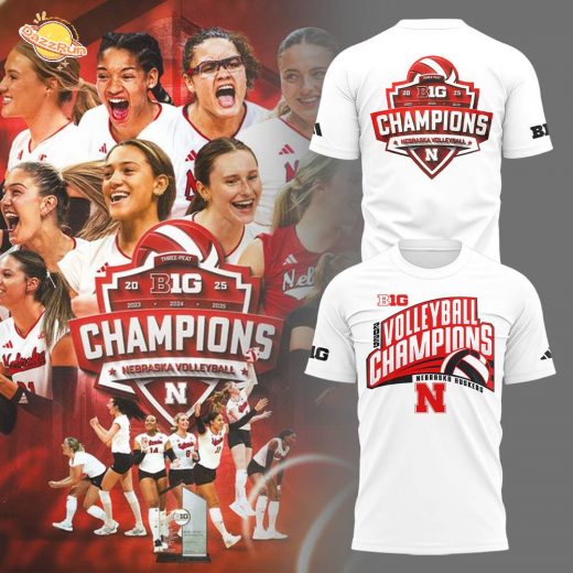 Limited Edition HuskerVB 2025 Champions W Tshirt