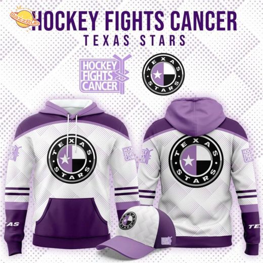 Limited Edition Texas Stars ” Hockey Fight Cancer ” Hoodie 2025 Limited Edition Texas Stars ” Hockey Fight Cancer ” Hoodie 2025