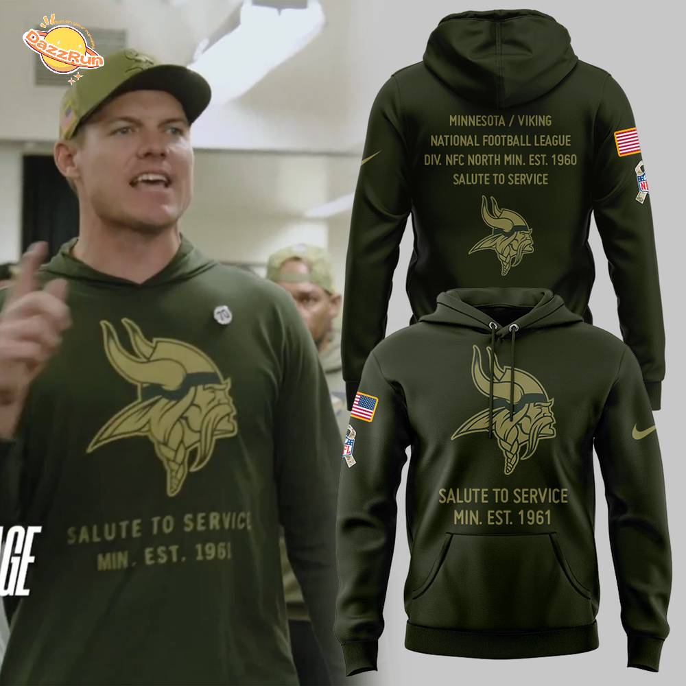 Limited Edition Viking x Salute to Service 2025 Hoodie Limited Edition Viking x Salute to Service 2025 Hoodie